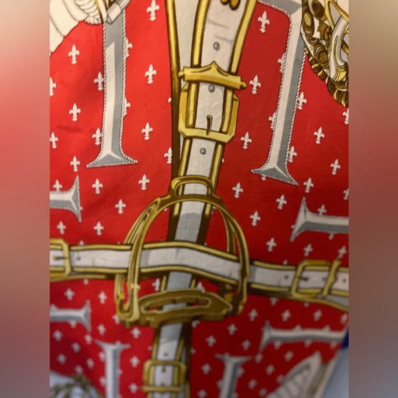 Hermes Scarf "Selles a Housse" by Christiane Vauzelles 35” Silk | Carre Foulard - Picture 4 of 16